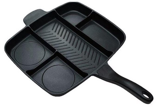 5 in 1 Magic Non-Stick Frying Pan 38CM_0